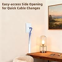 Vista 2 de 39”Cord Hider for Wall Mounted TV,Adhesive One-Cord Cable Hider for Wall,Cord Covers Raceway Kit for Wires Hider Along Wall,Flexible Silicone Cable