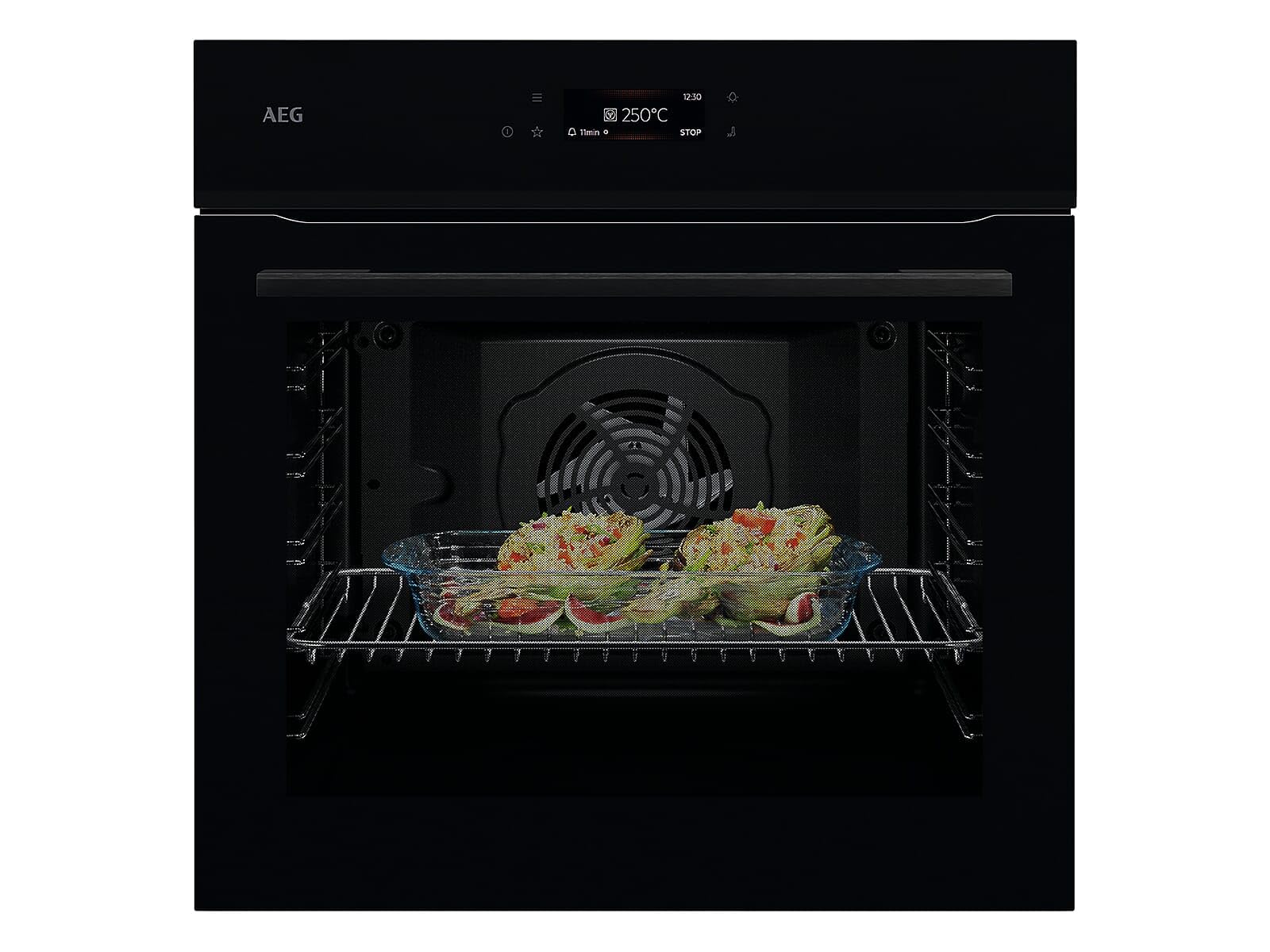 AEG NBE7P60SB MealAssist Pyrolyse Backofen Schwarz
