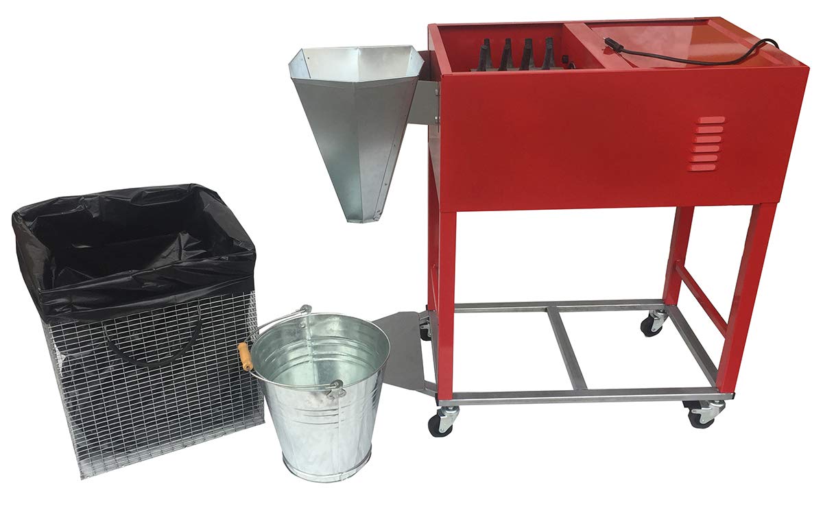 Monti Spennapolli Combo. Spennatrice elettrica a 230 V. Spiumatrice per polli e Grandi volatili. Completa di Tutto