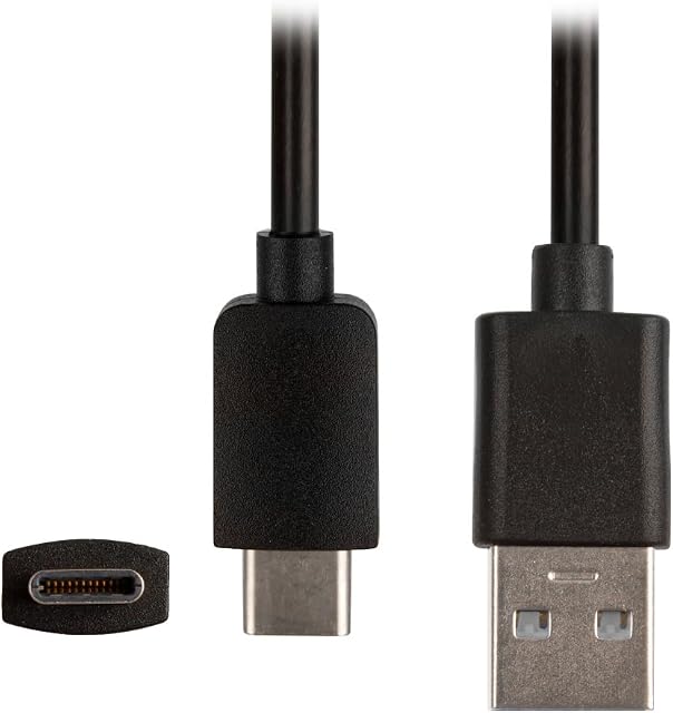 REYTID Premium USB to Type C Charging Power Cable Compatible with Sony Xperia L1, X Compact, XA1, XA1 Ultra, XZ, XZ Premium, XIS Smartphones - Tablet Battery Lead