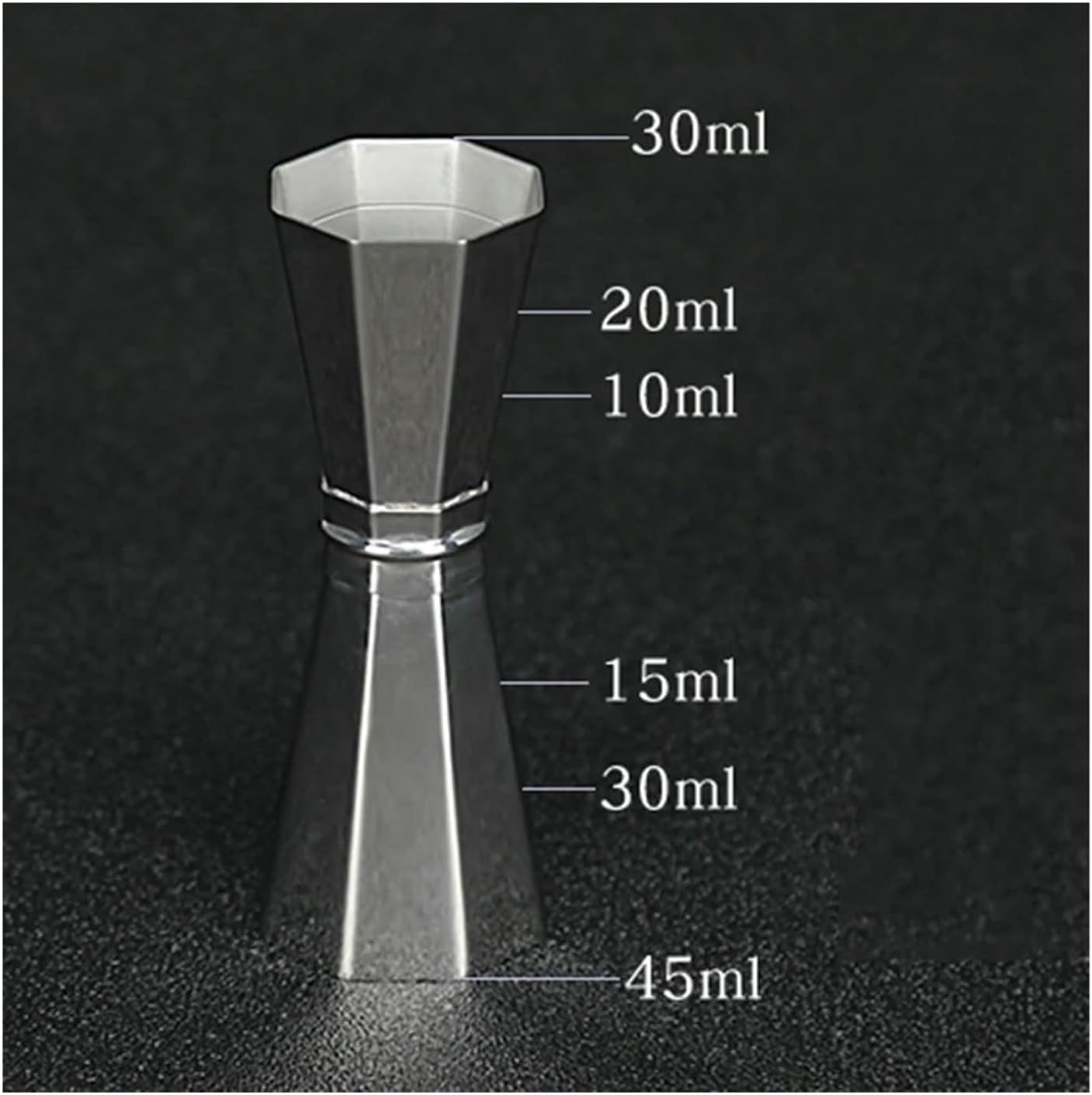 Octagonal Cocktail Jigger Measuring Cup Bar Tools Bar Accessories(Gold)