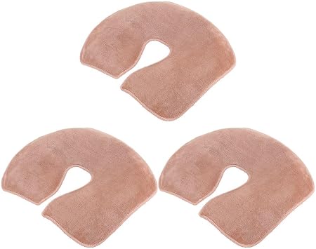 Reusable Face Cover - 3pcs Washable Microfiber Massage Pillow Covers with Heart-Shaped Hole for Tattoo