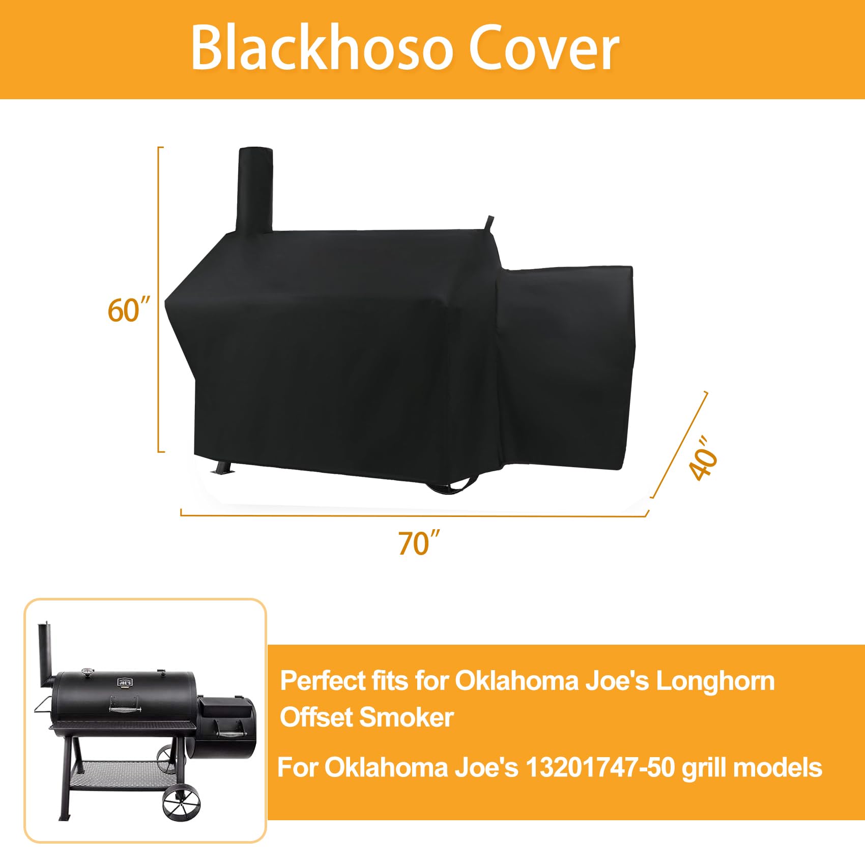 Amazon.com : Grill Cover for Oklahoma Joe's Longhorn Offset Smoker