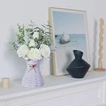 Flower Vase Plastic Woven Rattan Vases Minimalist Modern Art Decorative Vase Flower Arrangement Container for Home Decor Table Wedding