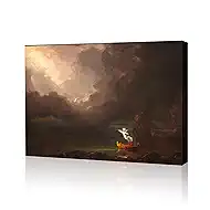Canvas Wall Art 16x24 Inch - The Voyage of Life Print,Artwork for Living Room Decor​