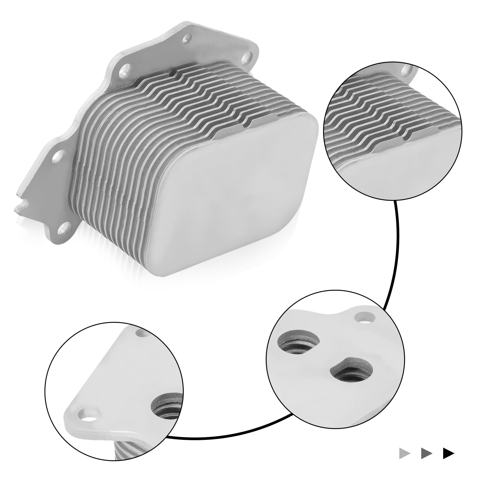 Refroidisseur Huile pour Berlingo C2 C3 C4 C5 peugeot 206 207 208 2008 308 3008 Partner Mini R56 C-Max Fiesta Focus Mondeo Oil Refroidisseur Filtre à Huile 1103L1 1516998 Radiateur Huile