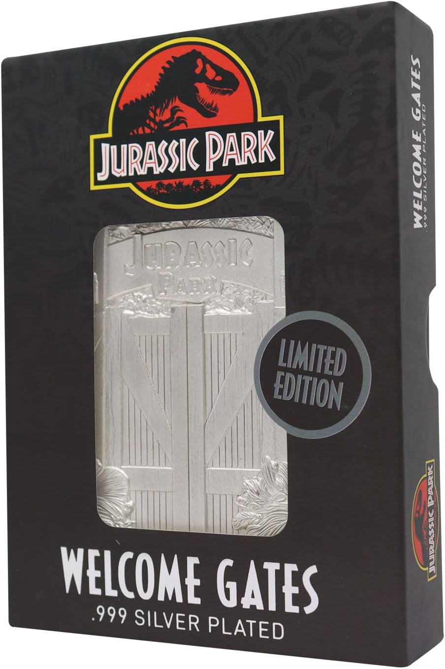 Fanattik Jurassic Park Gate Silver Limited Edition Collectable Ingot, UV-JP122S