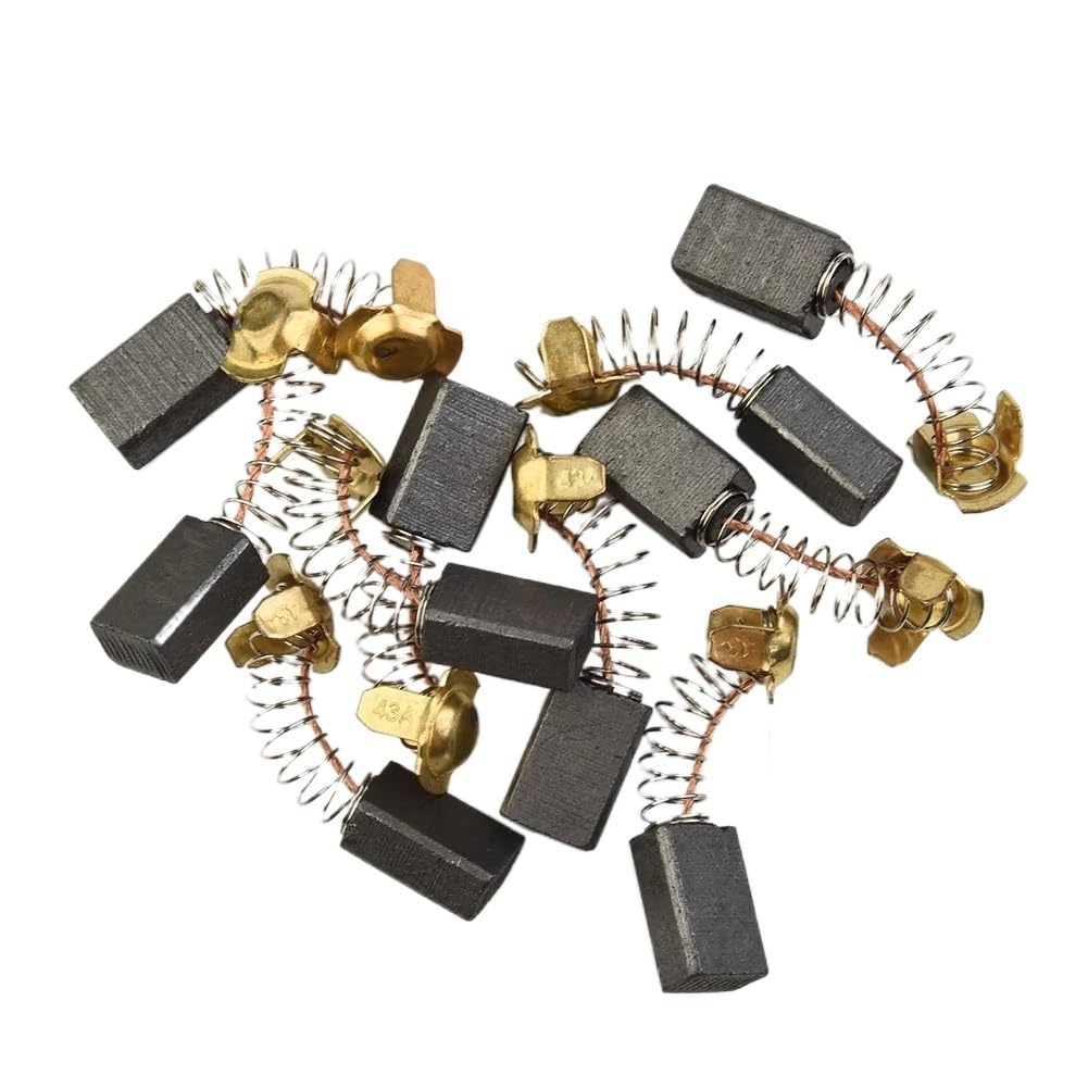 10pc Spazzole di Carbonio Motore per Motori Elettrici Martello Rotativo Sega Circolare Cut-off Saw Smerigliatrice Angolo 7x11x18mm