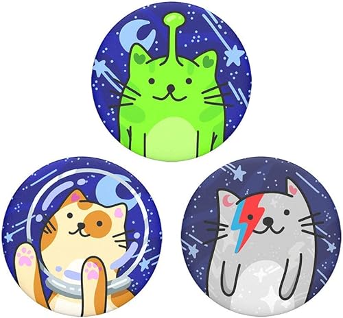 Miniatura 2 de PopSockets PopMinis: Mini Grips para teléfonos y tabletas (paquete de 3) - Cosmo Cats