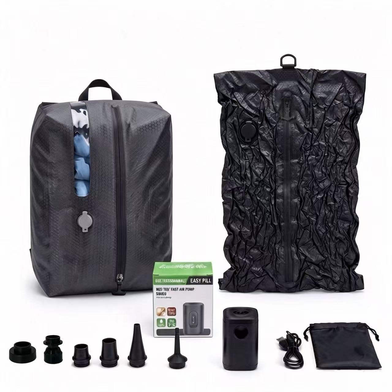 20L & 28L Waterproof Compression Bags, Vacuum Storage Bags for Travel
