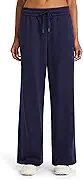 Reebok Womens Tonal Wide Leg Sweatpant, Standard Fit, 30” Inseam, Midweight Cotton-Poly Fabric