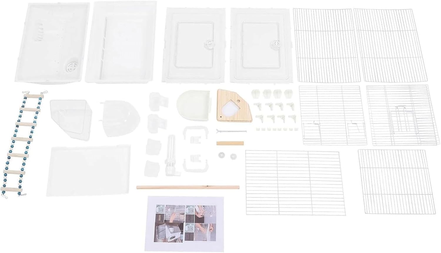 Birdcages Iron Wire Flight Cage 28 Inch Roof Top Bird Cage Double-Door Travel Pet Flight Birdcage Acrylic Parrot Cage Bird Aviary