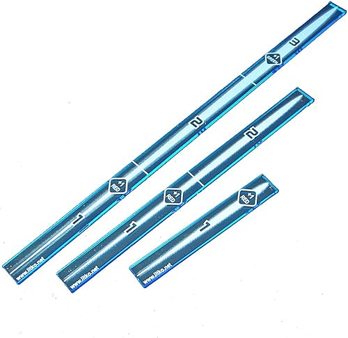 LITKO Space Fighter - Juego de manómetros de fuego multirango, compatible con Star Wars X-Wing, juego de 3 (azul fluorescente)