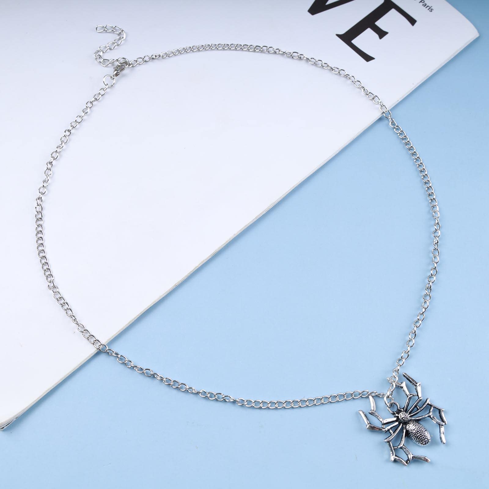 Collana lunga Halloween ragno nero - Feste - Halloween - di Gli ore