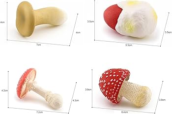Amazon | Kokiya 8分割きのこ模型 託児所向け装飾フィギュア