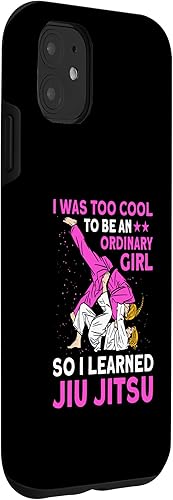 Miniatura 9 de Funda de Jiu Jitsu brasileño para iPhone 13 demasiado genial para ser una chica ordinaria