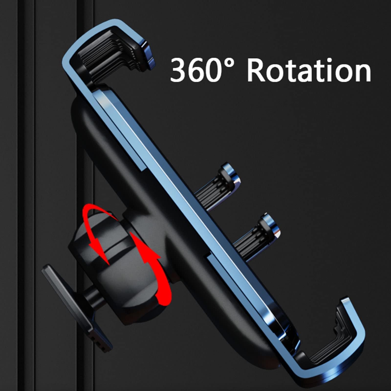 Soporte Movil Coche para Smart 2022, 360° Rotación Ajustable Flexible Multifunción Porta Movil Coche, Súper Estable Sujeción Movil Coche,B Blue