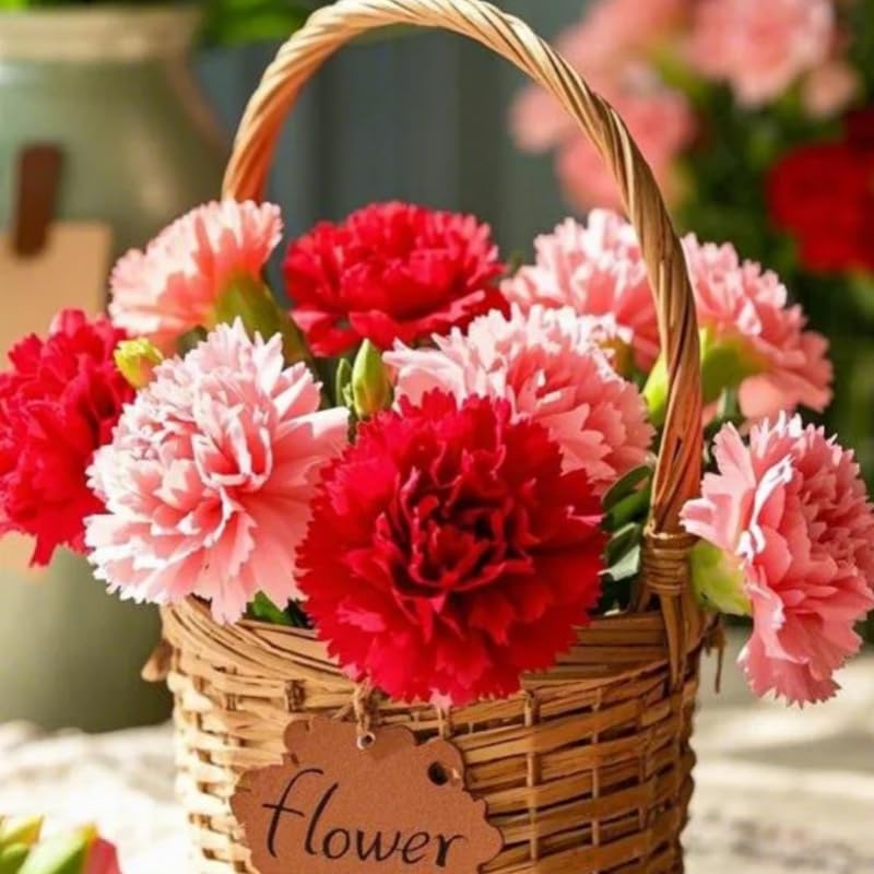 2999 Pieces Carnation Seeds, Vibrant Fragrant Flowers for Home Gardens, Flower Beds and Containers