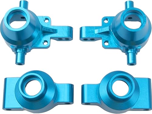 Miniatura 2 de ShareGoo - Portabuletas de dirección delanteras y traseras de metal, piezas de actualización compatibles con Tamiya TT-01 TT01 110 RC Drift Car