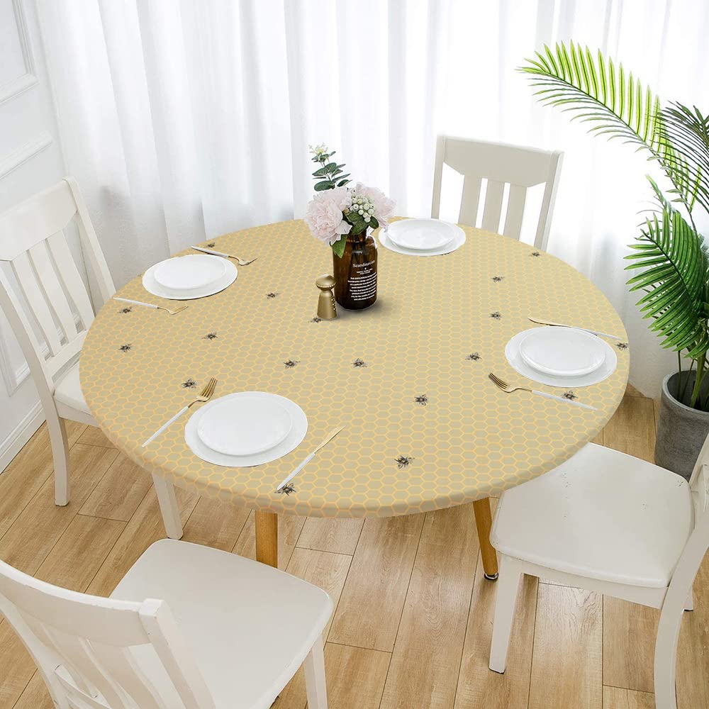 Nappe ronde extensible de pique-nique extérieur étanche pour repas de patio en famille
