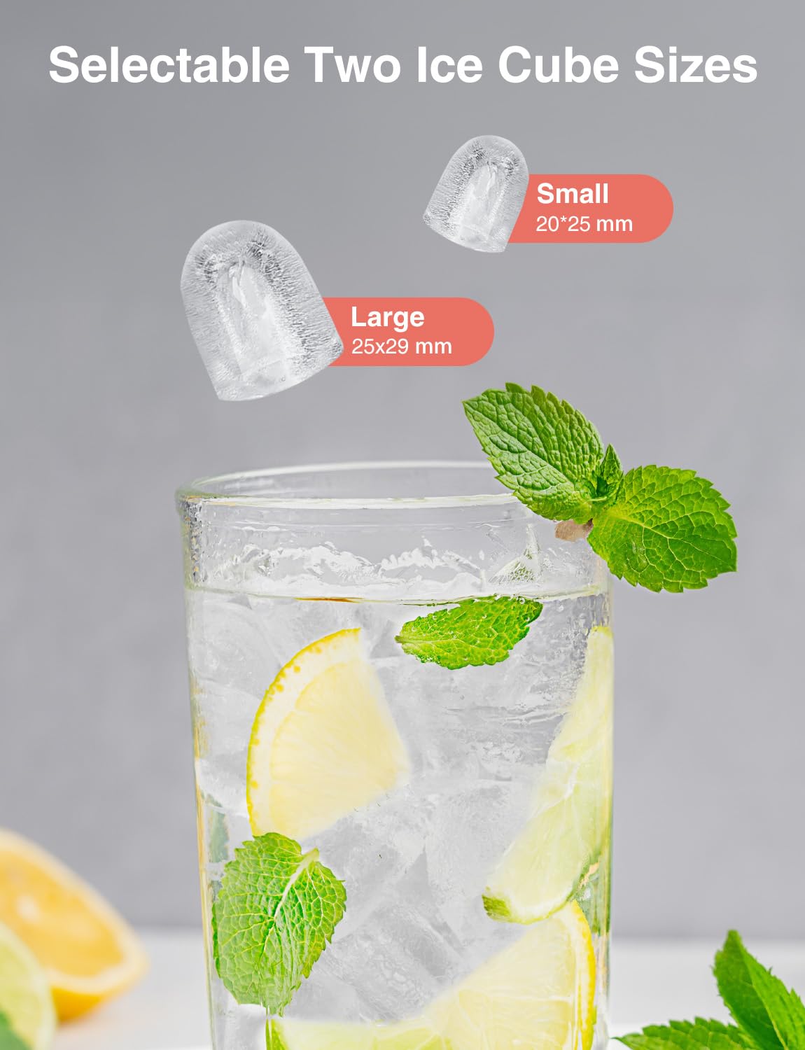 CROWNFUL Ice Maker White AU