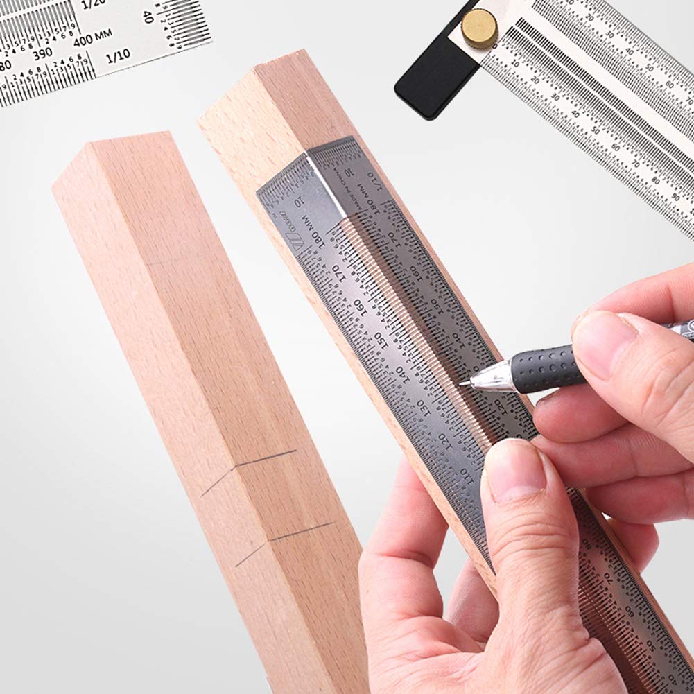 Règle De Positionnement En T Pour Menuiserie - Outil De Mesure Et Traçage Pour Perçage Précis, Bricolage Et Dessin Technique | Idéal Charpentiers Et Bricoleurs