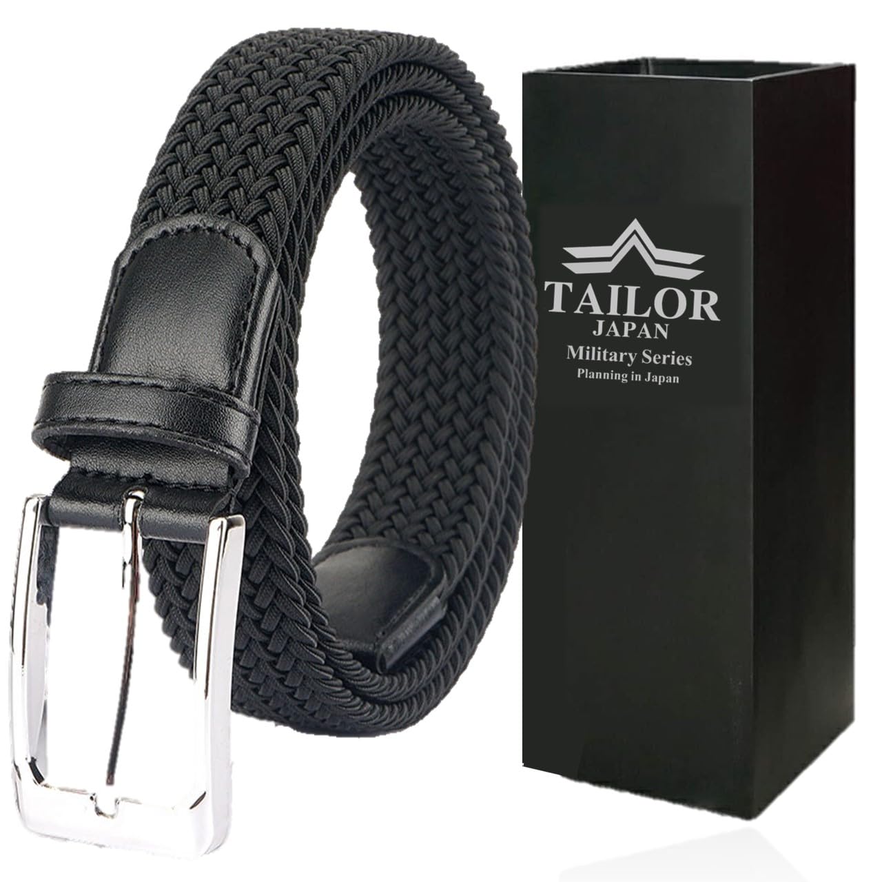 Amazon.co.jp: [TAILOR JAPAN] 伸縮ベルト メンズベルト メッシュ 