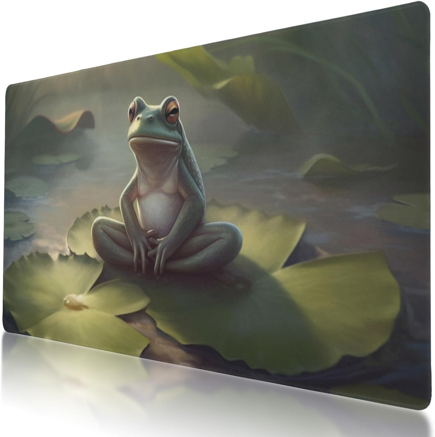 Durable and Washable Deer Designed Mouse Pad 35.5 x 16 Inch, Non-Slip Rubber Base, Ideal for Easy Typing and Gaming