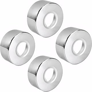 MAEXUS 4 piezas rosetón grifo de ducha, 66 x 25 x 30 mm, roseta de tubo de calefacción, roseta de acero inoxidable, roseta, grifo de ducha, decoración de grifo, decoración de cocina