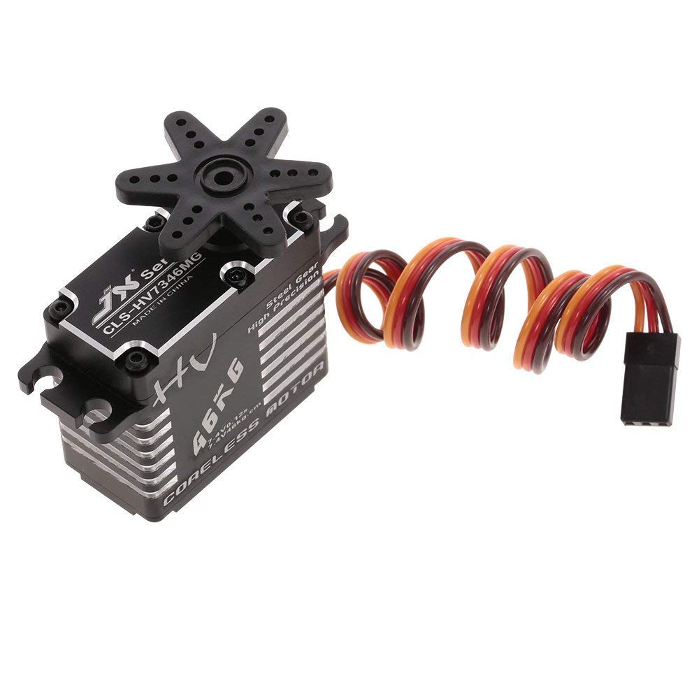 Servo JX CLS-HV7346MG 46KG - Engrenages Acier HV, Carcasse CNC, Sans Balais, Pour Modélisme RC