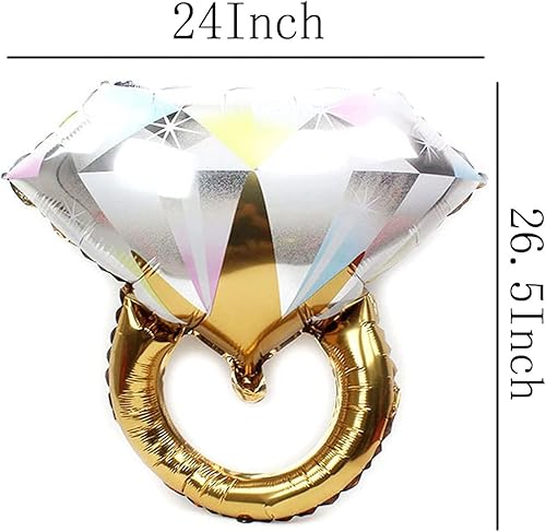 Miniatura 5 de SHUNTAI Globos dorados para decoración de fiesta de compromiso, globos dorados de 16 pulgadas con letras de Miss a Sra. Kit de pancartas de aluminio