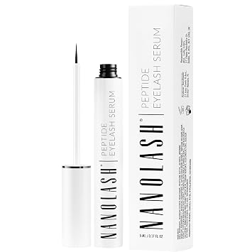 Nanolash Peptide Eyelash Serum 5ml - Multipeptide Conditioner for Eyelash, Lash Growth Serum, Fuller, Stronger, Longer Lashes, Peptide Lash Enhancer