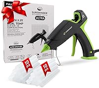 Surebonder 100W Dual Temp Full-Size Hot Glue Gun Kit with 20 USA-Made All-Purpose Sticks & Auto Shut-Off