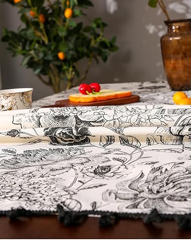 Tischdecke Outdoor Abwaschbar Gartentischdecke Tischdeko Meterware Tischdecken Outdoor-Tischdecken Garten Tischdecken für Draußen – Bild 4