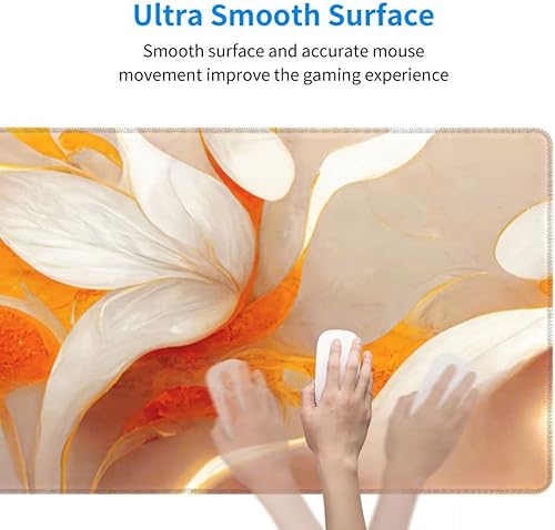 Miniatura 10 de Alfombrilla de mouse de mármol, alfombrilla de escritorio de oficina de 31.5 x 11.8 pulgadas, alfombrilla de mouse grande para juegos, alfombrilla