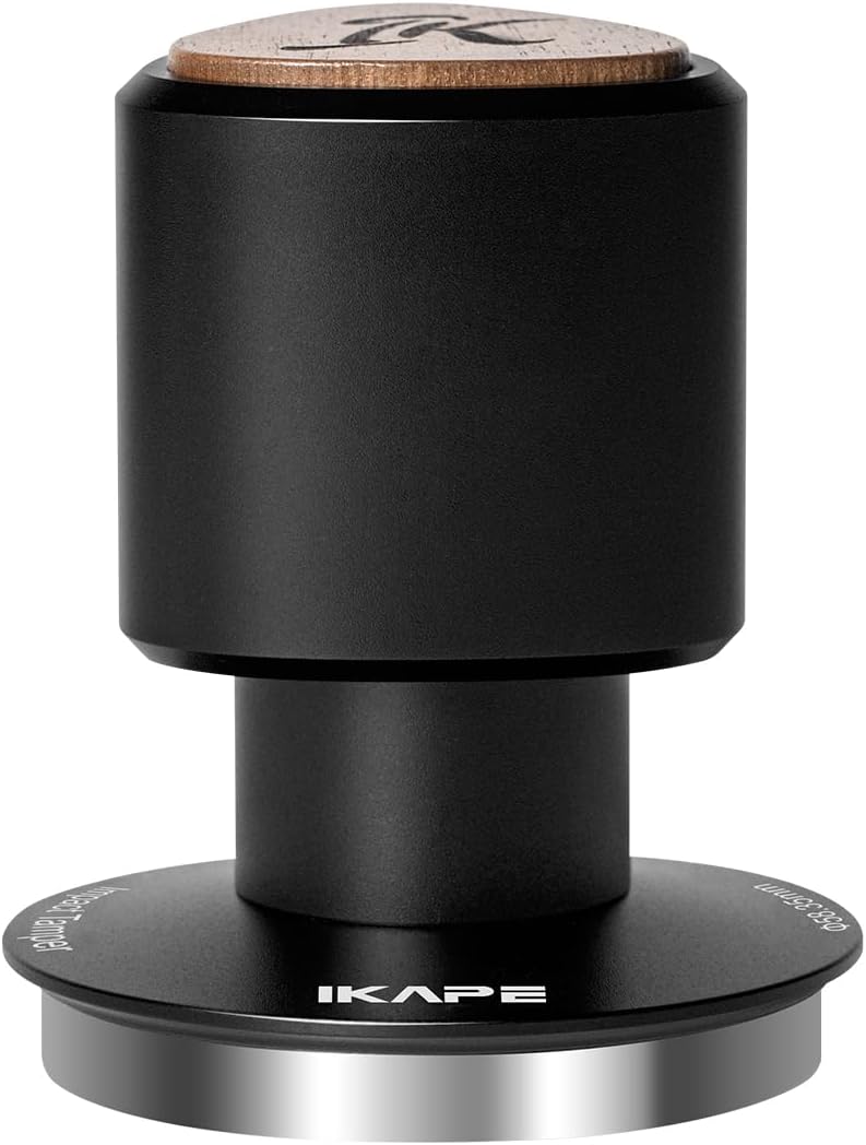 IKAPE Espresso Tamper,53.3mm V4 Impact Coffee Tamper with Sound Feedback, Features 15lb/30lb Interchangeable Springs,Tamper with Triple-Spring System, Fits 53.3mm Portafilters
