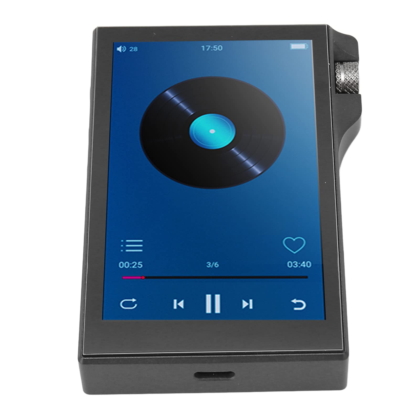 Asixxsix Lettore MP3 con Bluetooth, Touch Screen IPS da 4 Pollici Quad Core Audio Lossless, Lettore Musicale Portatile con 16 GB di RAM Espandibile per Bambini Viaggi in Famiglia in Ufficio (16 GB