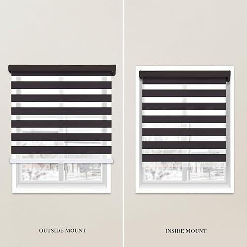 Miniatura 4 de CHICOLOGY Persianas de cebra personalizadas, persianas de cebra para ventanas, persianas de cebra para ventanas, persianas de cebra sin cable,