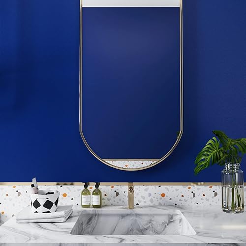 Miniatura 6 de CRE8TIVE Papel tapiz azul real para despegar y pegar para dormitorio, papel adhesivo azul grueso, impermeable, autoadhesivo, vinilo extraíble, papel