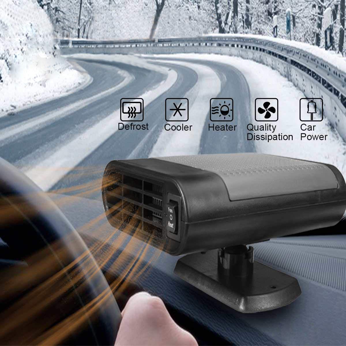 Amazon.com: MASO 12V 150W Car Heater Portable High Power in Car Heater Fast  Heating Fan for Defrosting Automobile Windscreen u0026 Keeping Warm : Automotive