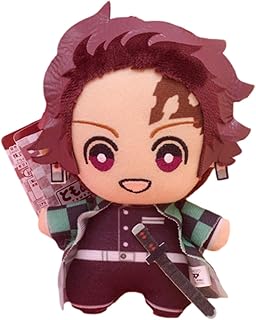 5.91In Anime Cartoon Plush Doll Demon Slayer Figure Doll, Anime Cartoon Plush Doll Small Cute Stuffed Toy Bag Gift Pendant for Kids Adults Bedroom Party (Kamado Tanjirou)