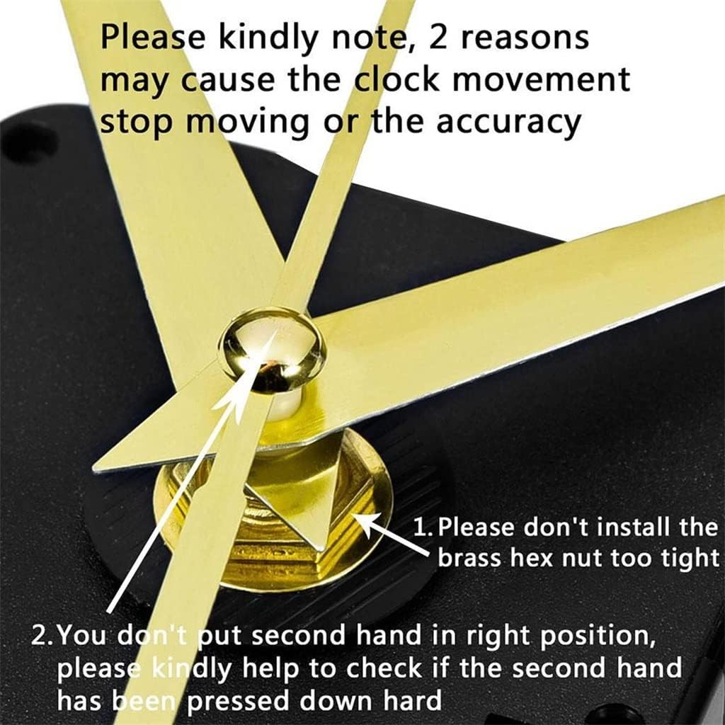 Silent Large Wall Clock Quartz Movement Mechanism DIY Repair Parts Hands Watch Watches