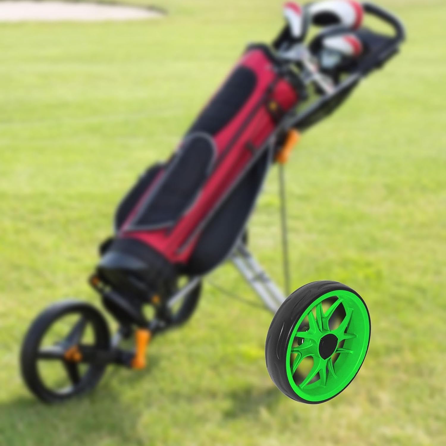 Golf Push Cart Wheel, High Performance, Compact Replace Push Pull Tire