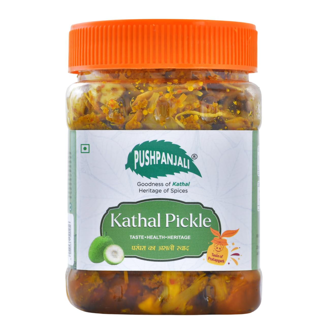 pushpanjali Kathal Pickle | Spicy Tangy Jackfruit (Kathal) With Mustard Oil | Ready-to-Use Traditional Pickle With Authentic Flavor, Natural Ingredients, Aromatic Blend & Meal-Enhancing Taste - 500 gm-image-49