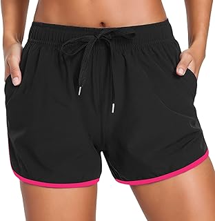 Camiseta de baño para mujer con bolsillos, cintura alta, traje de baño para mujer