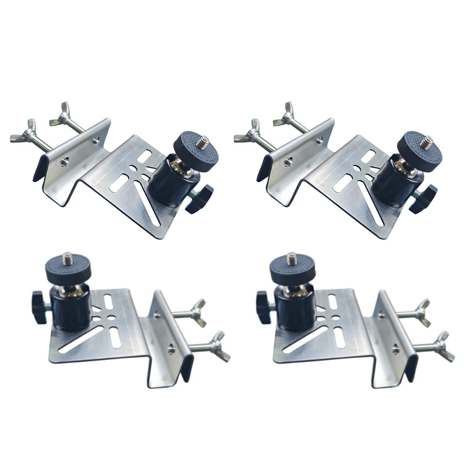 Hdoytxxm 4 Pack Solar Panel Gutter Bracket Adjustable Tilts Strong Metal Mount For Rings Cameras & Solars Panel Roof