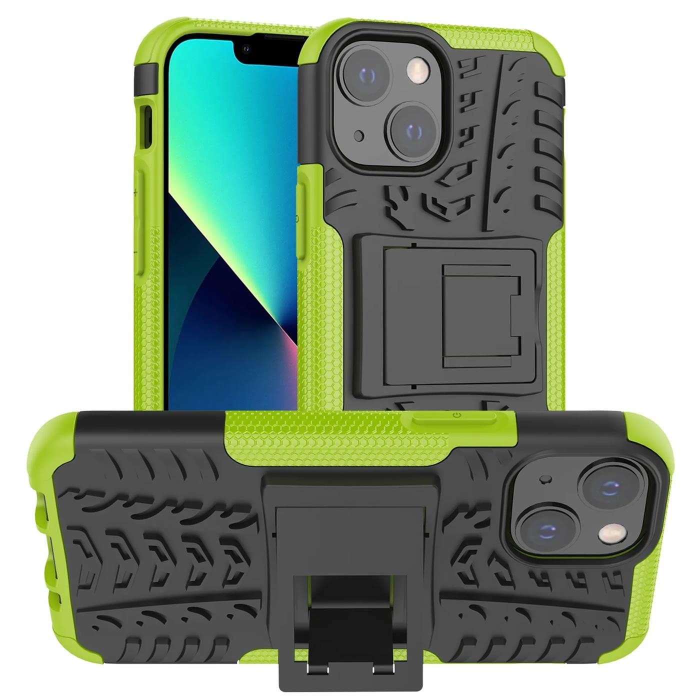 Verco Schutzhülle Für IPhone 12 Pro Max - Stoßfeste Armor Case Mit Aufstellclip, Schwarz