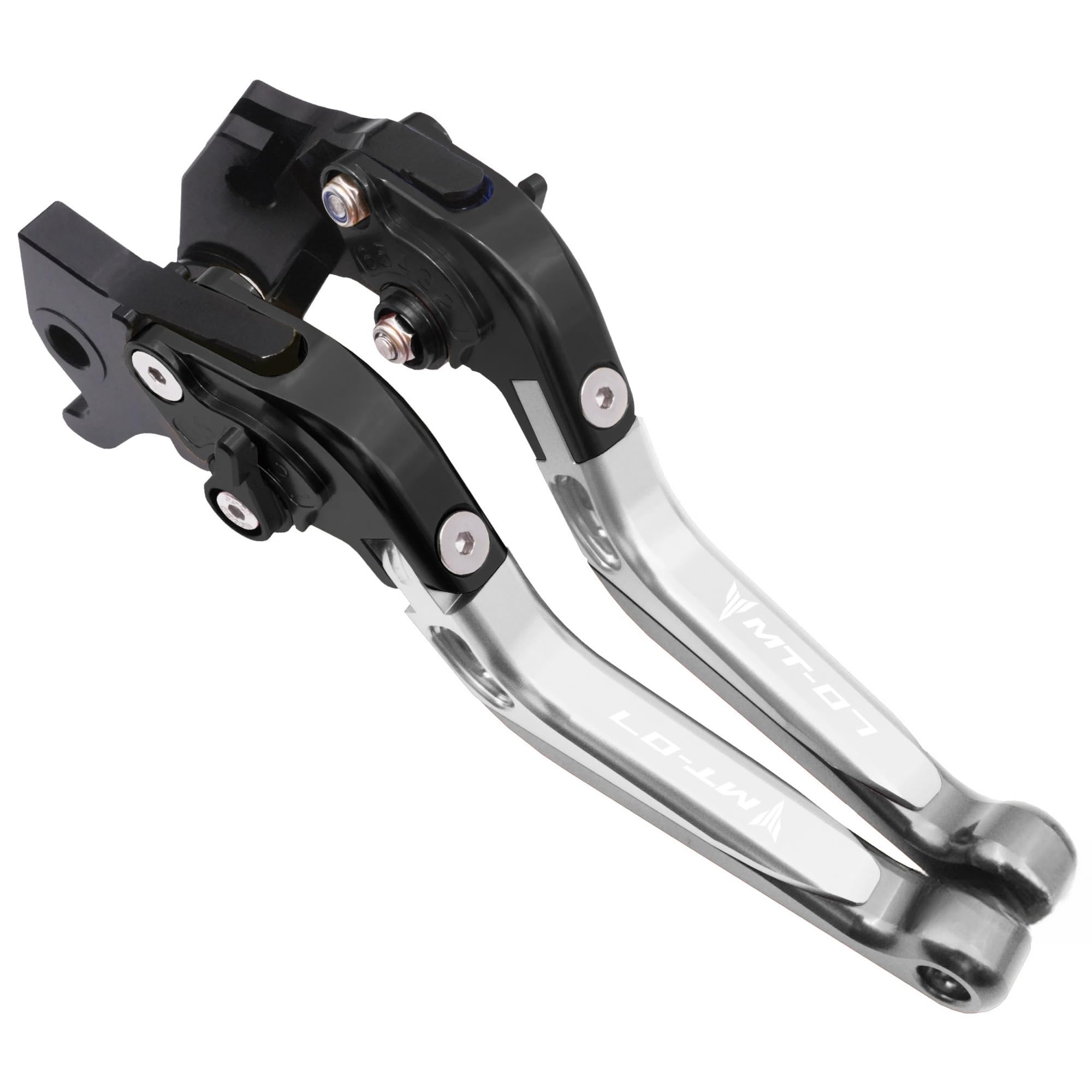 Dagmara Bk Sr Ti-Bk For Mt07 Brake Clutch Lever Motorcycle Adjustable Folding Levers Set For Mt-07 Fz-07 2014-2020