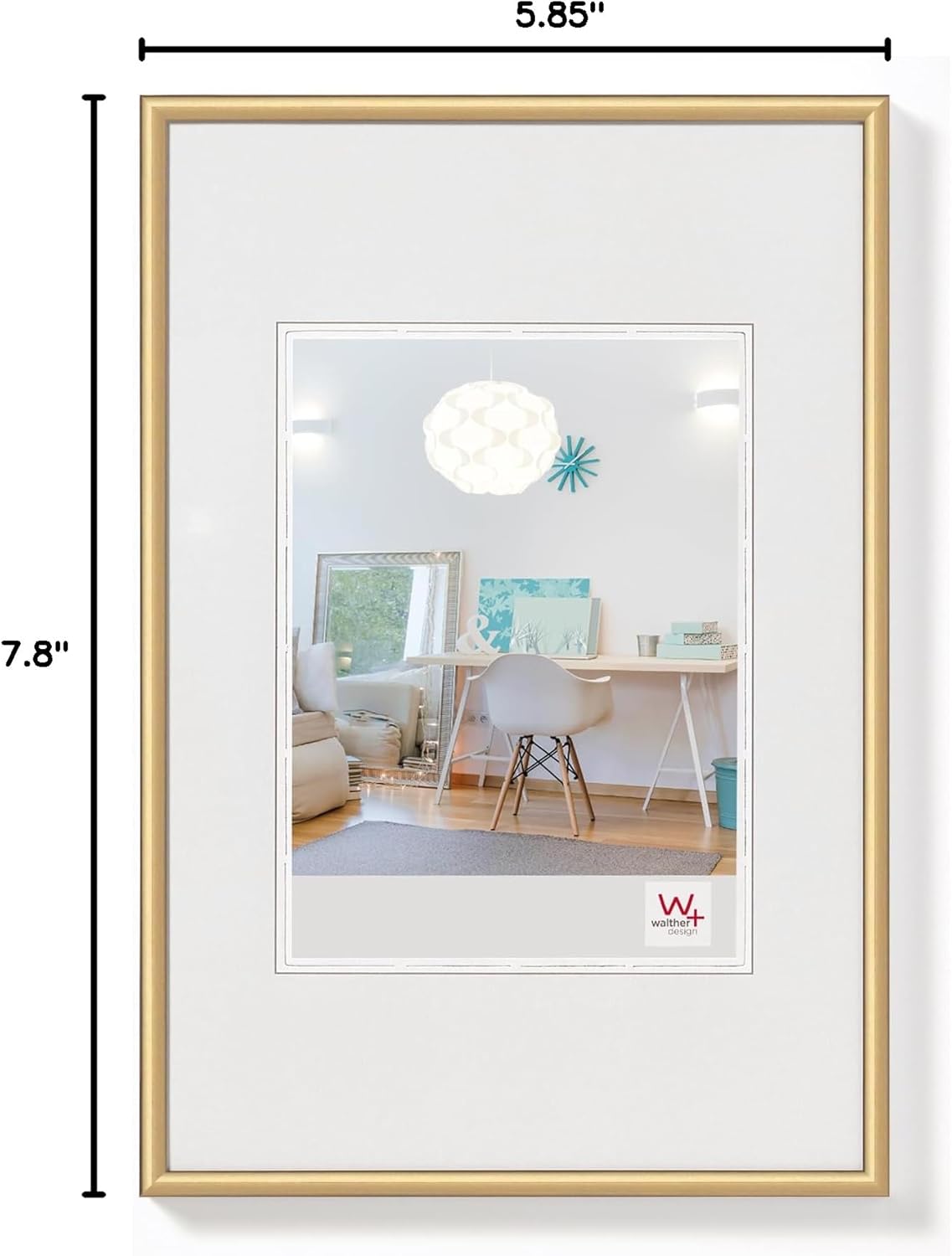 Walther Design Picture Frame Gold 15 x 20 cm New Lifestyle Plastic Frame KV520G