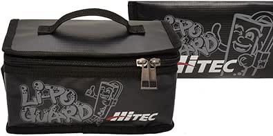 【日本正規品】 ハイテック Li-Po Safety Bag リポバッテリー用収納ケース バッテリー リポガード LiPo Bag 防爆バッグ 耐火バッグ ケース 防水 防爆 防炎 持ち運びに便利 HMJ500